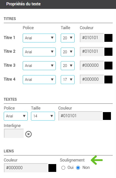 retirer-le-soulignement-un-lien-avec-option